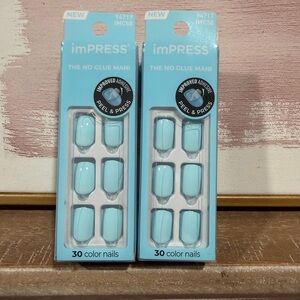imPRESS Sky Blue Press-On Nails length short